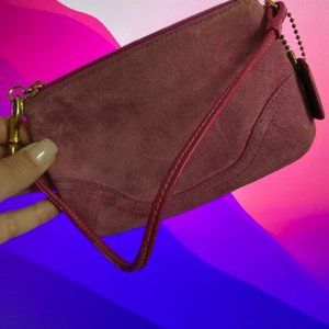 Vintage Coach Suede Wrislet